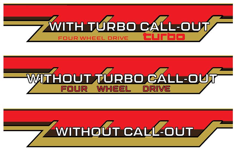 70 Series Land Cruiser Decal Body Stripe Kit (California) -  71 Series/Bundera (1984–)
