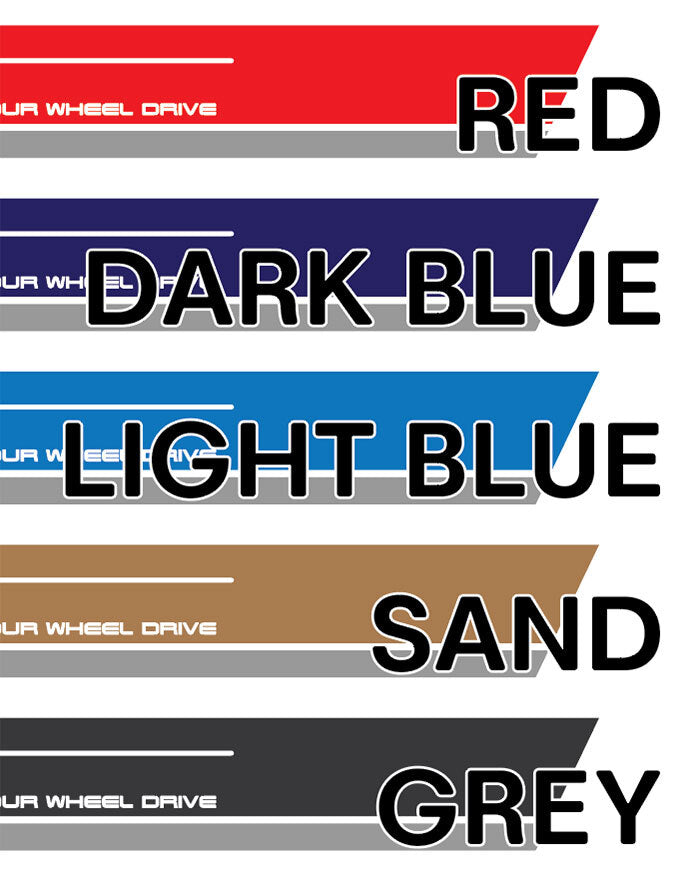 70 Series Land Cruiser Decal Body Stripe Kit (Fairbridge) -  71 Series/Bundera (1984–)