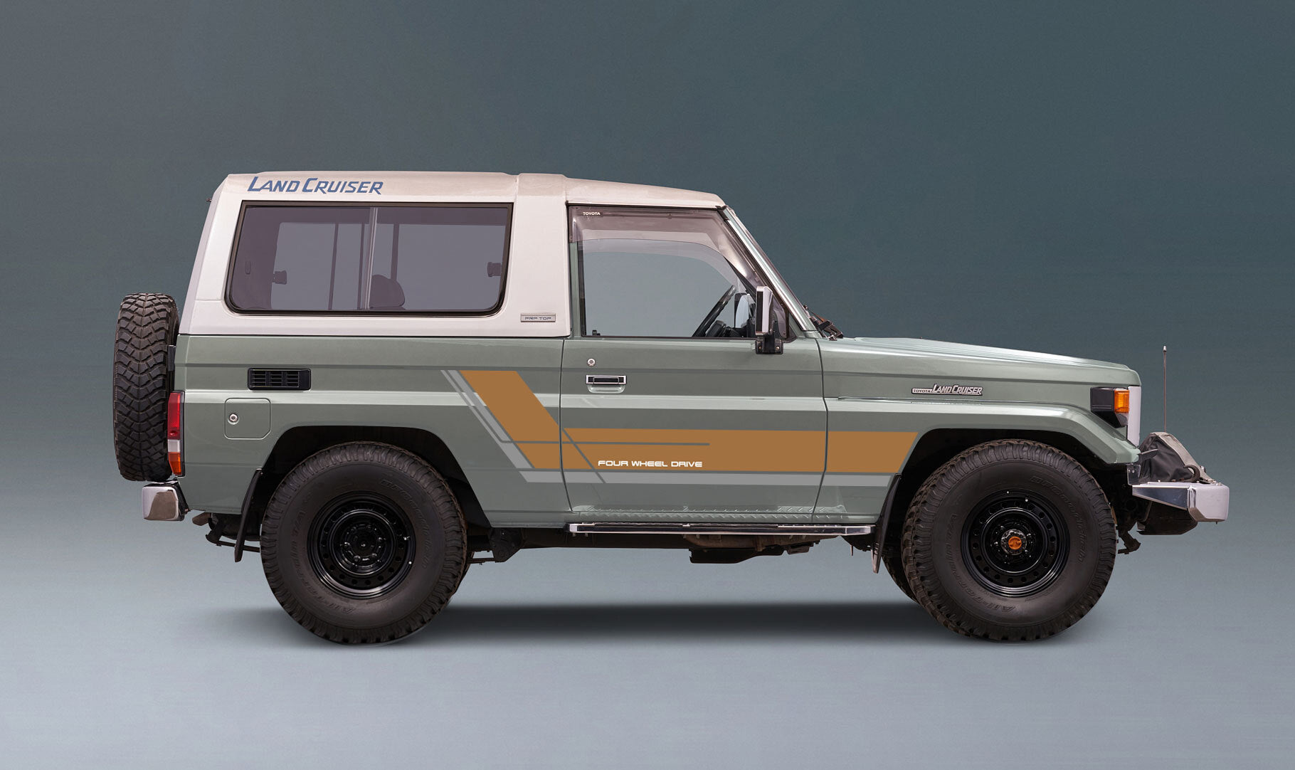 70 Series Land Cruiser Decal Body Stripe Kit (Fairbridge) - 73/74 Series (1984–1990)