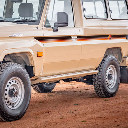 70 Series Land Cruiser Decal Body Stripe Kit (Mount Isa) - 78 Series Troop Carrier (1999-)