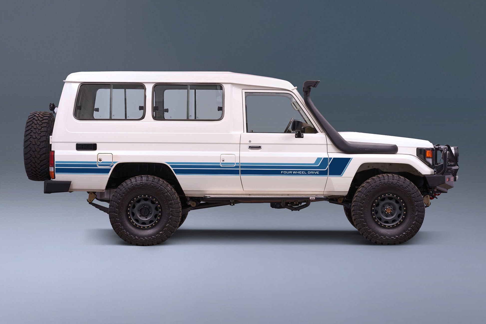 70 Series Land Cruiser Decal Body Stripe Kit (Renmark Type-1) - 75 Series (1985–1999)