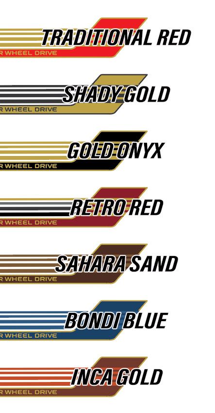 79 Series Single Cab Decal Body Stripe Kit (Townsville)