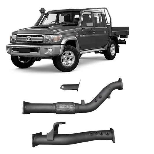 70 Series Land Cruiser Extreme Duty Exhaust DPF Adaptor Kit - 76 Series Wagon, 79 Series Single and Dual Cab (11/2016 - On)