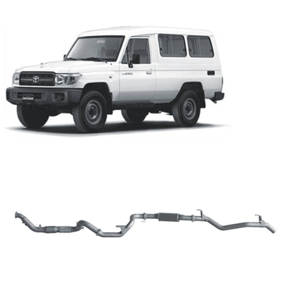 Toyota Land Cruiser Redback Extreme Duty Exhaust for Toyota Landcruiser 78 Series 4.2L TD (01/2001 - 01/2007)