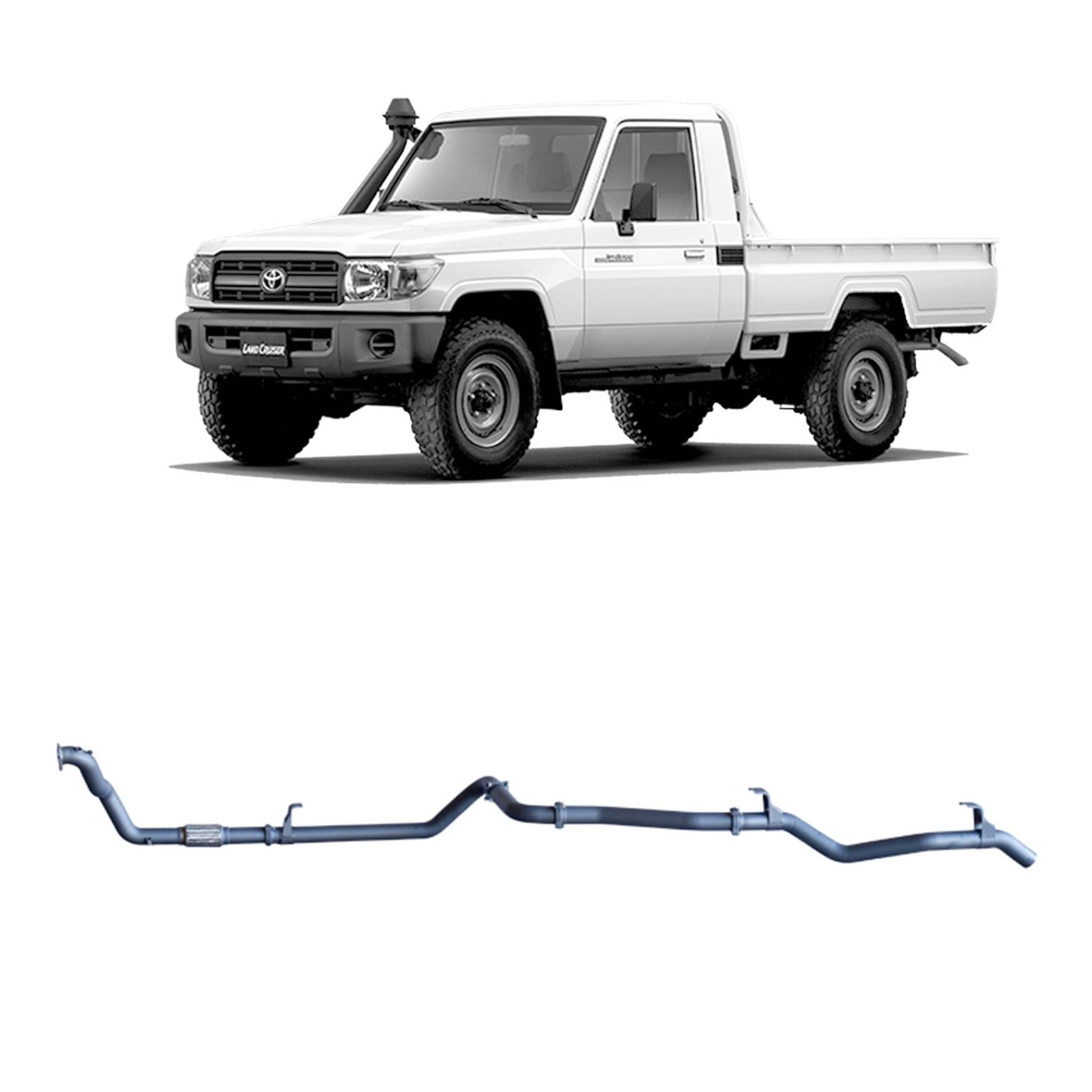 Toyota Land Cruiser Redback Extreme Duty Exhaust for Toyota Landcruiser 79 Series 4.2L 1HZ (10/1999 - 01/2007)